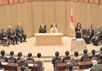 第１回（平成２２年度）日本学術振興会　育志賞授賞式