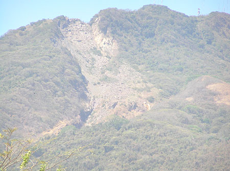 Casita火山の大規模崩れ壊