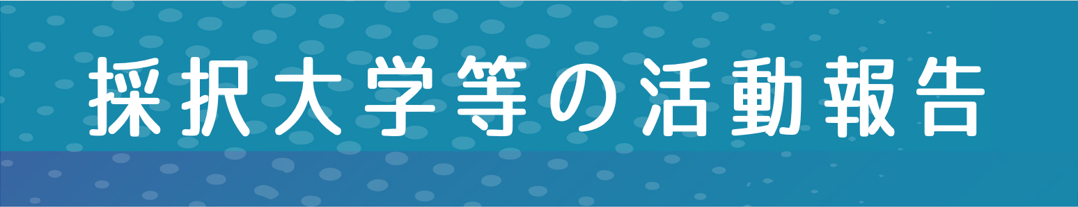採択大学等の活動報告