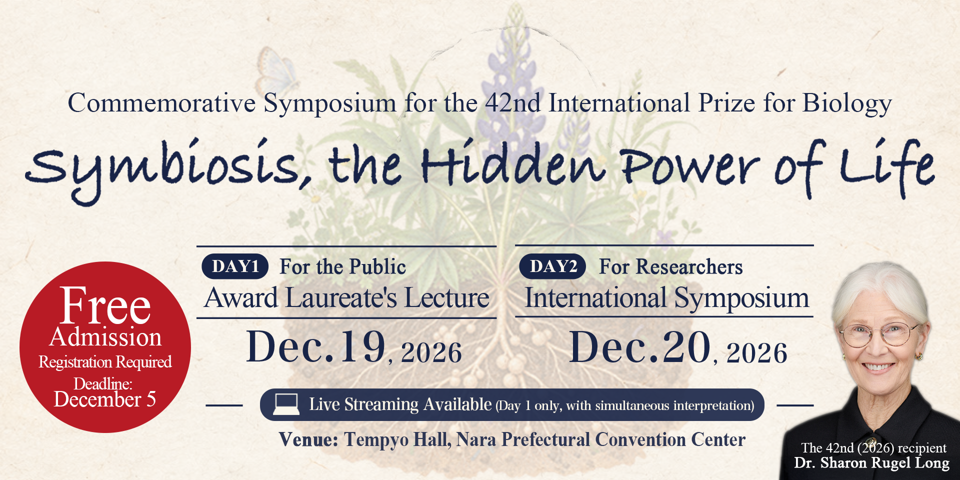 Commemorative Symposium for the 42nd International Prize for Bio