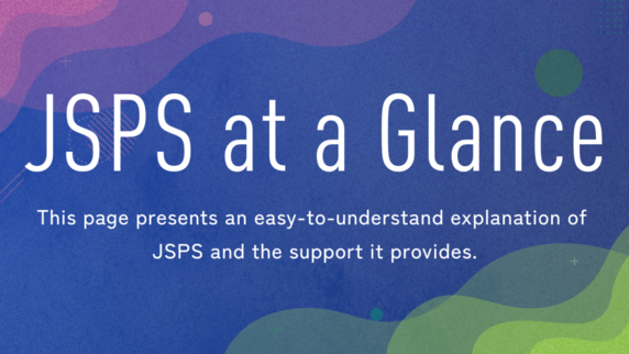 JSPS at a Glance banner