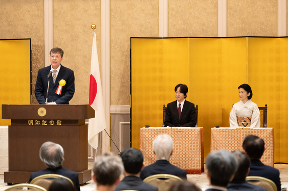 第39回国際生物学賞　受賞者のリチャード・ダービン博士のあいさつ