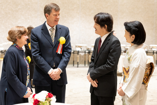 Photo: After-ceremony gathering with Crown Prince and Princess