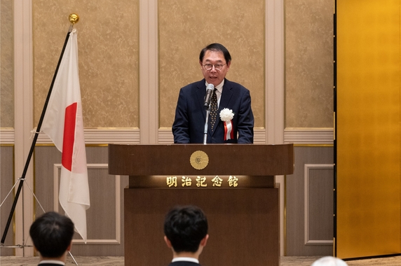 盛山正仁文部科学大臣の祝辞(代読:増子宏文部科学審議官)