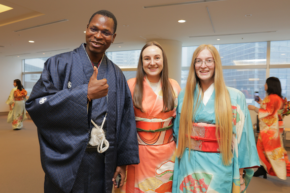 Wearing Kimono