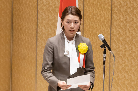 受賞者代表挨拶(志田夏美様)