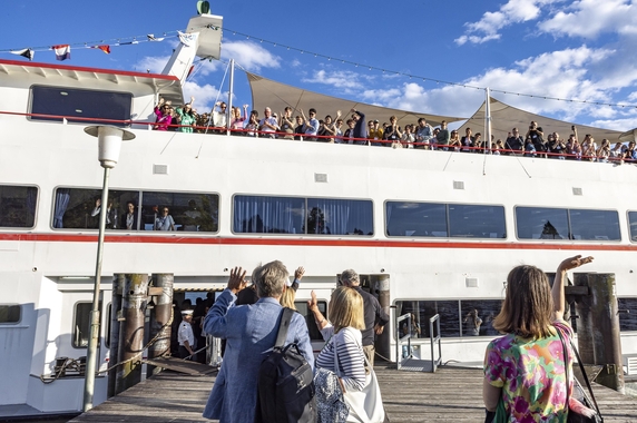 Boat Trip from Mainau to Lindau｜第8回（経済学）リンダウ・ノーベル賞受賞者会議派遣事業