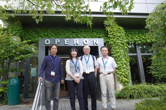 WPI and JSPS Bonn office staff in front of the restaurant