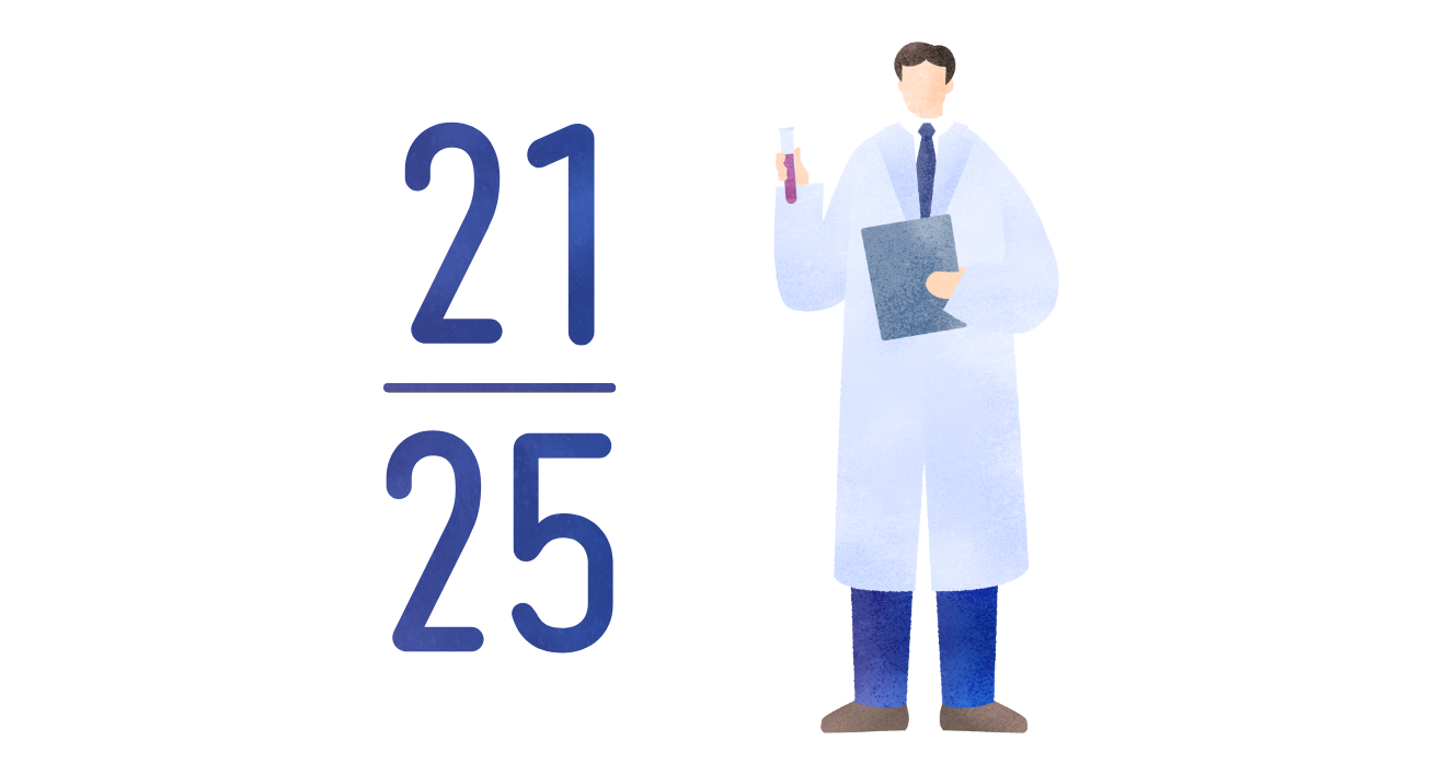 25人の受賞者のうち21人